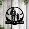 Personalized Firefighter Father And Son Metal Sign Art, Firefighter Father And Son Monogram Metal Sign, Firefighter Gifts, Job Gift