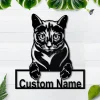 Personalized Russian Blue Cat Metal Sign Art, Custom Russian Blue Cat Metal Sign, Animal Gift, Pets Gift, Birthday Gift