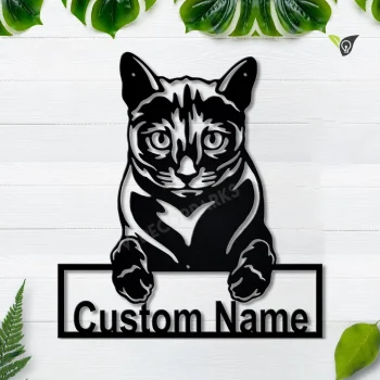 Personalized Russian Blue Cat Metal Sign Art, Custom Russian Blue Cat Metal Sign, Animal Gift, Pets Gift, Birthday Gift