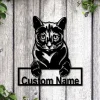 Personalized Russian Blue Cat Metal Sign Art, Custom Russian Blue Cat Metal Sign, Animal Gift, Pets Gift, Birthday Gift