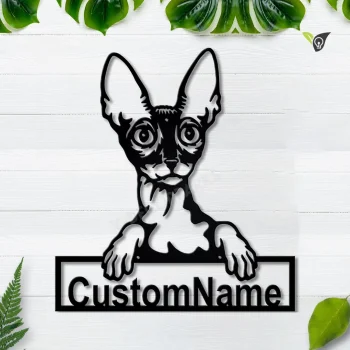 Personalized Cornish Rex Cat Metal Sign Art, Custom Cornish Rex Cat Metal Sign, Father's Day Gift, Pets Gift, Birthday Gift