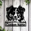 Personalized Australian Shepherd Dog Metal Sign Art V2, Custom Australian Shepherd Dog Metal Sign, Dog Gift, Birthday Gift, Animal Funny