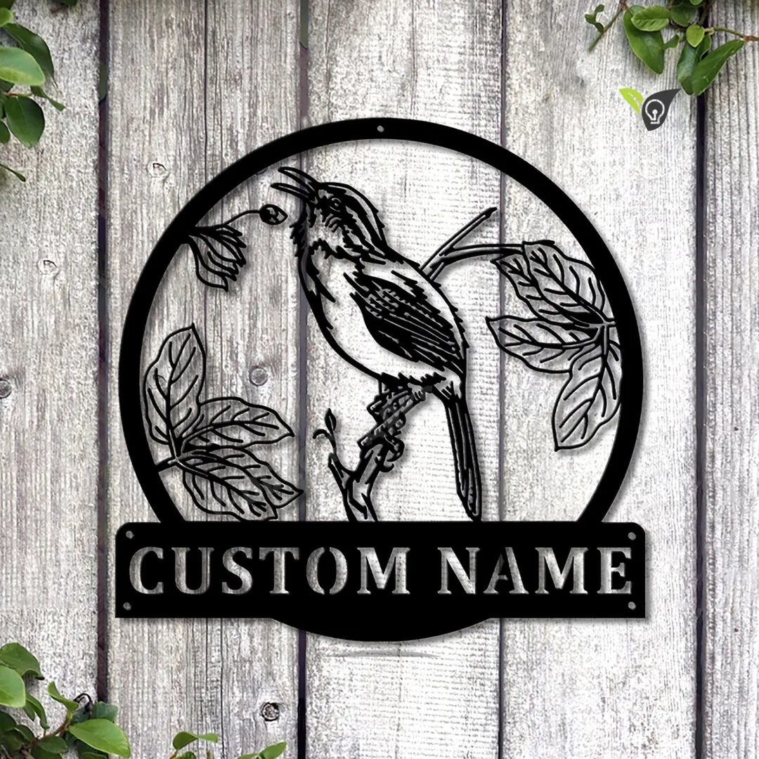 MSCC0794-copy_e56bb355-80d7-473d-b44f-adf8c0477cb4.webp Personalized Wren Bird Monogram Metal Sign Art, Custom Wren Bird Metal Sign, Father's Day Gift, Pets Gift, Birthday Gift