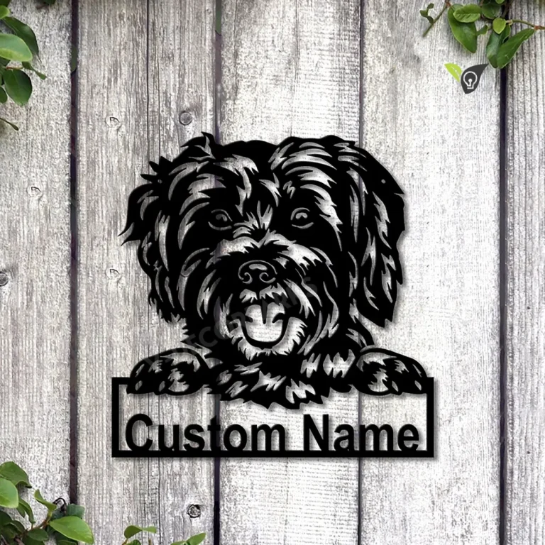 Personalized Schnoodle Dog Metal Sign Art, Custom Schnoodle Dog Metal Sign, Schnoodle Dog Funny, Dog Gift, Schnoodle Custom