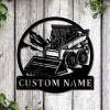 Personalized Skid Steer Loader Monogram Metal Sign Art, Custom Skid Steer Loader Metal Wall Art, Housewarming Outdoor Metal Sign