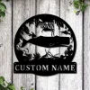 Personalized Sperm Whale Monogram Metal Sign Art, Custom Sperm Whale Metal Sign, Whale Gifts, Decor Decoration, Sperm Whale Sign