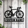 Personalized Bicycle Sport Monogram Metal Sign Art, Custom Bicycle Sport Metal Sign, Hobbie Gifts, Sport Gift, Birthday Gift