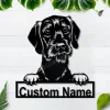 Personalized Short Haired Pudelpointer Dog Metal Sign Art, Custom Short Haired Pudelpointer Dog Metal Sign, Animal Funny, Pet Gift