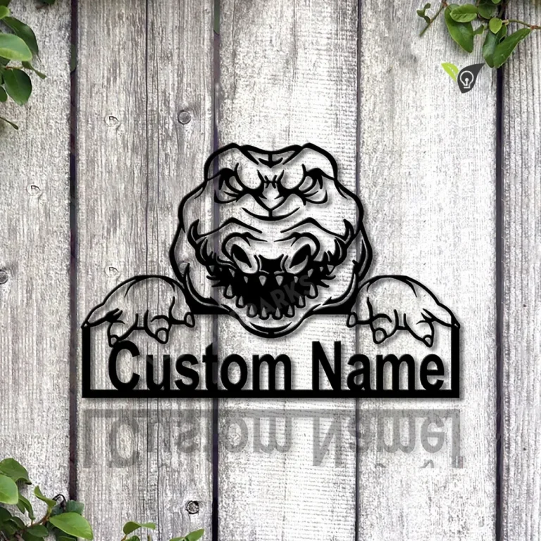 Personalized Alligator Metal Sign Art, Custom Alligator Metal Sign, Alligator Gifts For Me, Dog Gift, Birthday Gift, Decor Decoration