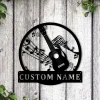 Personalized Ukulele Music Monogram Metal Sign Art, Custom Ukulele Music Monogram Metal Sign, Ukulele Gifts For Men, Musical Instrument