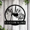 Personalized Bagpipes Music Monogram Metal Sign Art, Custom Bagpipes Music Monogram Metal Sign, Bagpipes Gifts, Musical Instrument