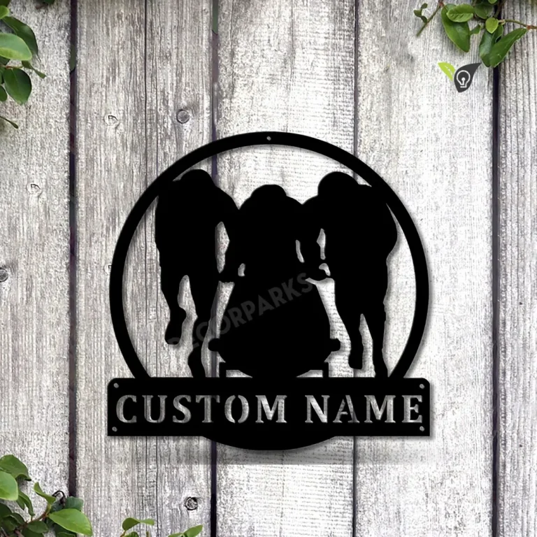 Personalized Bobsleigh Monogram Metal Sign Art ,custom Bobsleigh Metal ...