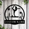 Personalized Balance Beam Monogram Metal Sign Art, Balance Beam Metal Sign, Artistic Gymnastics Outdoor Metal, Hobbie Gift