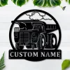 Personalized Haul Truck Monogram Metal Sign Art, Custom Haul Truck Metal Sign, Haul Truck Gifts Funny