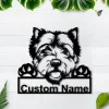 Personalized West Highland White Terrier Dog Metal Sign Art, Custom West Highland White Terrier Dog Metal Sign,father's Day Gift|pets Gift