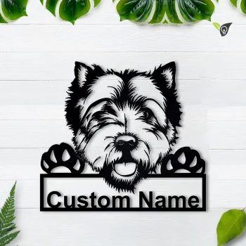 Personalized West Highland White Terrier Dog Metal Sign Art, Custom West Highland White Terrier Dog Metal Sign,father's Day Gift|pets Gift