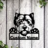 Personalized West Highland White Terrier Dog Metal Sign Art, Custom West Highland White Terrier Dog Metal Sign,father's Day Gift|pets Gift