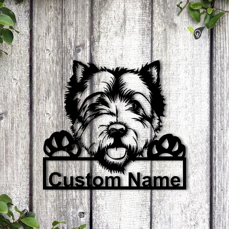 Personalized West Highland White Terrier Dog Metal Sign Art, Custom West Highland White Terrier Dog Metal Sign,father's Day Gift|pets Gift