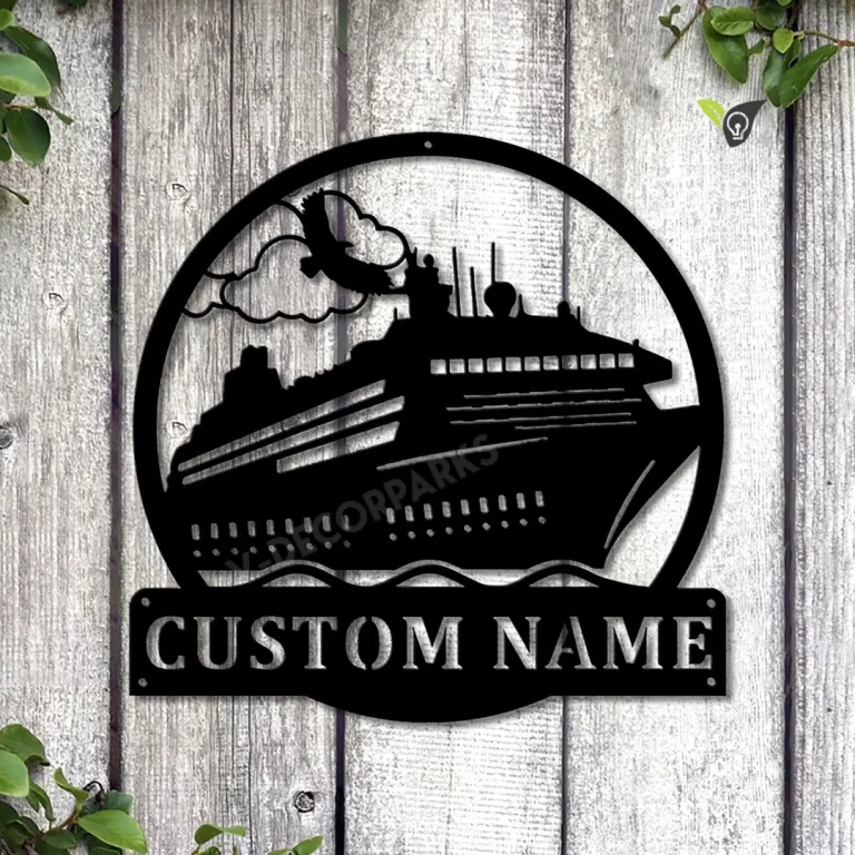 Personalized Ship Metal Sign Art, Custom Ship Metal Sign, Ship Gifts For Men, Decor Decoration