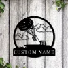 Personalized Paragliding Monogram Metal Sign Art, Custom Paragliding Metal Sign, Paragliding Sport Lover Sign Decoration For Living Room