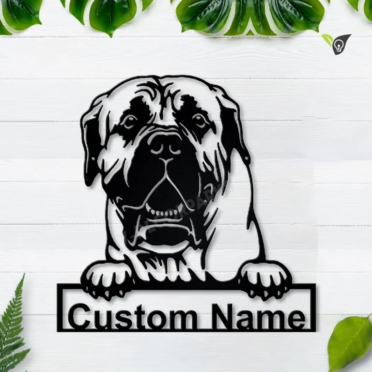 Personalized Boerboel Dog Metal Sign Art, Custom Boerboel Dog Metal Sign, Dog Gift, Birthday Gift, Animal Funny