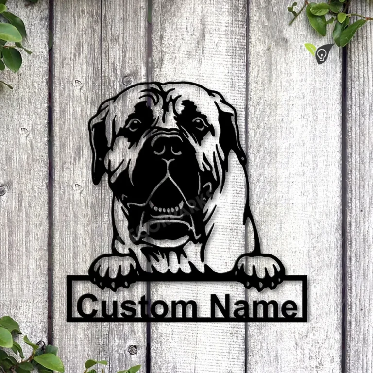Personalized Boerboel Dog Metal Sign Art, Custom Boerboel Dog Metal Sign, Dog Gift, Birthday Gift, Animal Funny