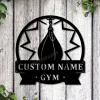 Personalized Gym Speed Bag Monogram Metal Sign Art, Custom Gym Speed Bag Metal Sign, Hobbie Gifts, Sport Gift, Birthday Gift