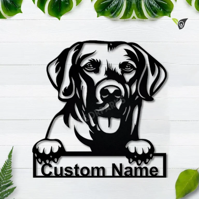 Personalized Chesapeake Bay Retriever Dog Metal Sign Art, Custom Chesapeake Bay Retriever Metal Sign, Father's Day Gift, Pets Gift