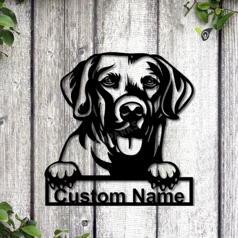 Personalized Chesapeake Bay Retriever Dog Metal Sign Art, Custom Chesapeake Bay Retriever Metal Sign, Father's Day Gift, Pets Gift