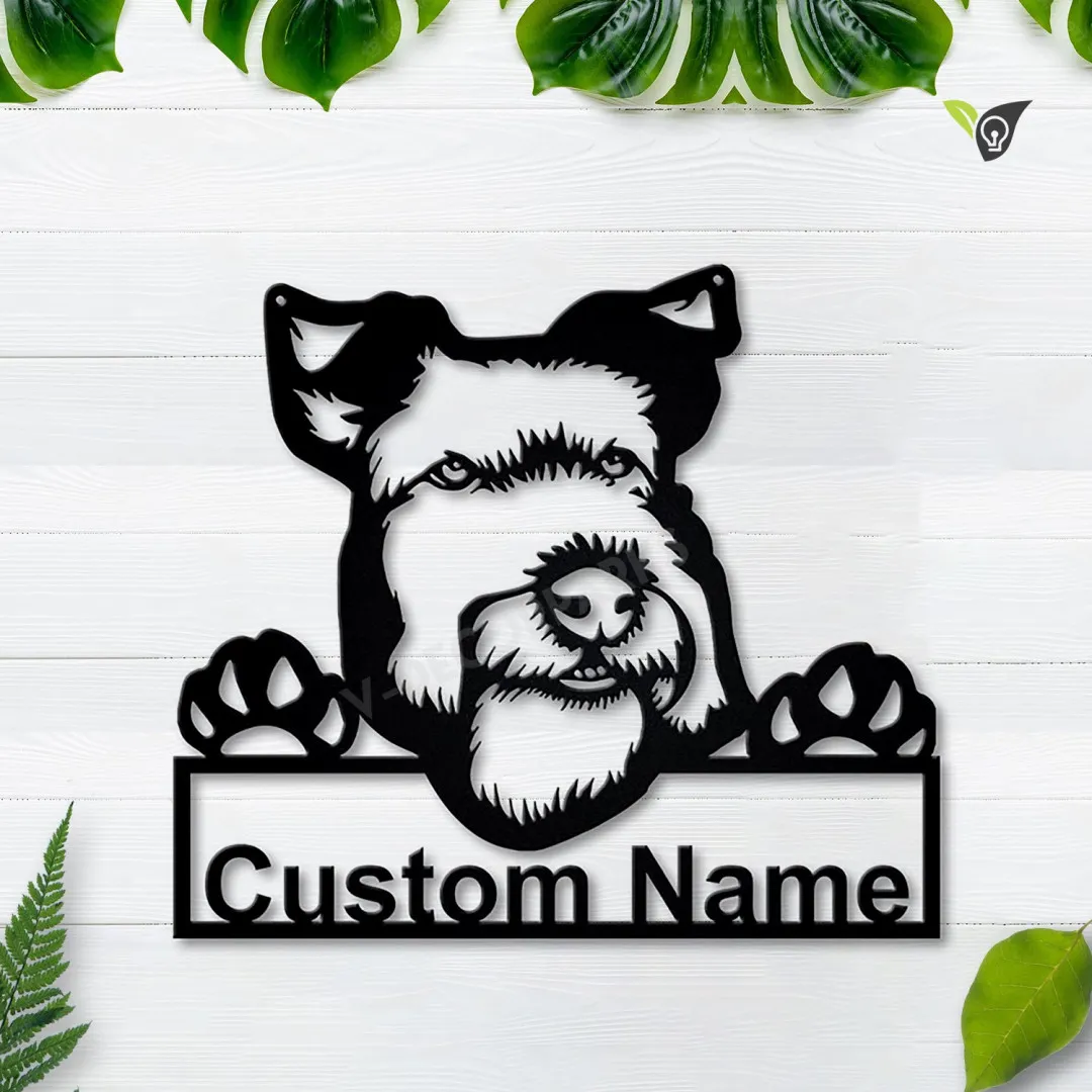 MSCC1211-copy.webp Personalized Welsh Terrier Dog Metal Sign Art, Custom Welsh Terrier Dog Metal Sign, Father's Day Gift, Pets Gift, Birthday Gift