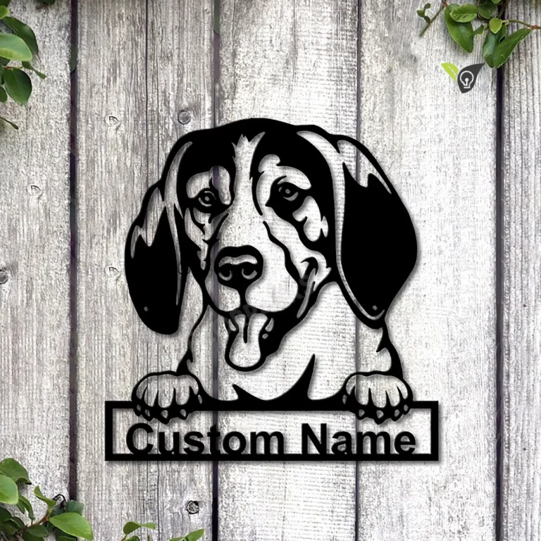 Personalized Treeing Walker Coonhound Dog Metal Sign Art, Custom Treeing Walker Coonhound Dog Metal Sign, Father's Day Gift, Pets Gift