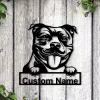 Personalized Staffordshire Bull Terrier Metal Sign Art, Custom Staffordshire Bull Terrier Metal Sign, Father's Day Gift, Pets Gift