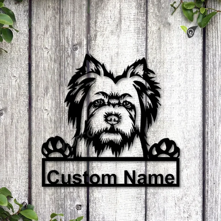 Personalized Silky Terrier Dog Metal Sign Art, Custom Silky Terrier Dog Metal Sign, Animal Funny, Father's Day Gift, Pets Gift