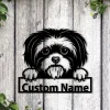 Personalized Shih Tzu Dog Metal Sign Art, Custom Shih Tzu Dog Metal Sign, Animal Funny, Father's Day Gift, Pets Gift, Birthday Gift