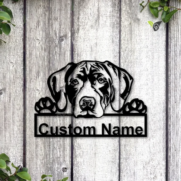 Personalized German Shorthaired Pointer Dog Metal Sign Art, Custom German Shorthaired Pointer Metal Sign, Birthday Gift, Animal Funny