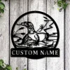 Personalized Komodo Dragon Monogram Metal Sign Art, Custom Komodo Dragon Metal Sign, Animal Funny, Father's Day Gift, Birthday Gift