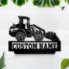 Personalized Telescopic Wheel Loader Metal Sign Art, Wheel Loader Metal Sign, Telescopic Wheel Loader Monogram Gift, Job Gift