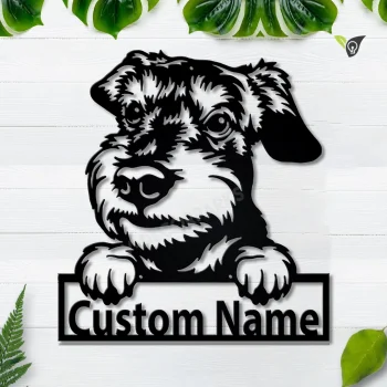 Personalized Silichem Terrier Dog Metal Sign Art, Custom Silichem Terrier Dog Metal Sign, Dog Gift, Animal Funny, Birthday Gift