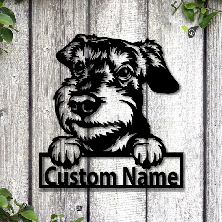 Personalized Silichem Terrier Dog Metal Sign Art, Custom Silichem Terrier Dog Metal Sign, Dog Gift, Animal Funny, Birthday Gift