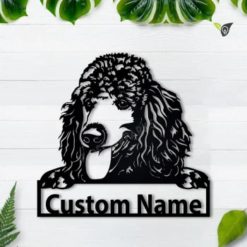 Personalized Poodle Dog Metal Sign Art, Custom Poodle Dog Metal Sign, Animal Funny, Father's Day Gift, Pet Gift