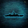 Uss Capodanno Ff-1093 Navy Ship Metal Art, Navy Ships Silhouette Metal Gift For Navy Veteran, Custom Us Navy Ship Metal Sign With Led Lights