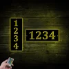 Metal Address Sign Led Lights, Metal Address Plaque, Address Sign, House Numbers, Vertical Address Plaque, Horizonatal Address Sign, Address Number