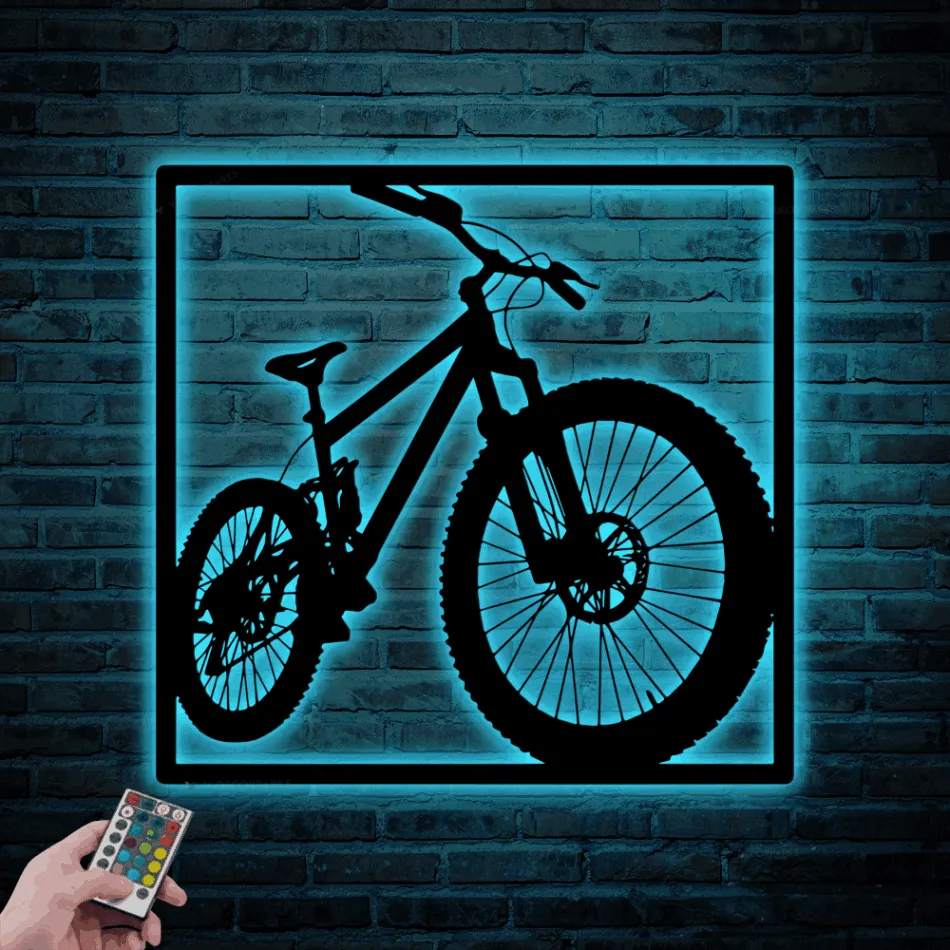 Metal Bicycle With Led Lights, Wall Art, Cycling Gifts For Men Women, Bike Gifts, Cycling Art, Bicycle Gifts, Bicycle Art, Cyclist Bike Wall Art