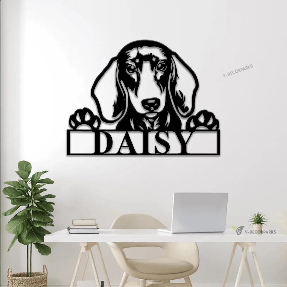 Metal Dachshund With Led Lights Sign, Dachshund Dog Sign, Dachshund Dog Decor, Weenie Dog Sign, Weenie Dog Decor, Custom Dog Sign, Metal Dog Sign