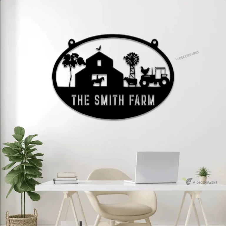 Metal Farm Sign Led Lights, Custom Ranch Sign, Custom Farm Sign, Custom Barn Sign, Housewarming Gift, Wedding Gift, Farmhouse Sign, Yellowstone Sign