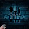 Metal Kitchen Sign Led Lights Decor Kitchen Wall Decor Kitchen Wall Art Kitchen Word Sign Kitchen Gift Kitchen Decor Cooking Gift Housewarming Gift