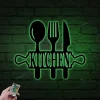 Metal Kitchen Sign Led Lights Decor Kitchen Wall Decor Kitchen Wall Art Kitchen Word Sign Kitchen Gift Kitchen Decor Cooking Gift Housewarming Gift