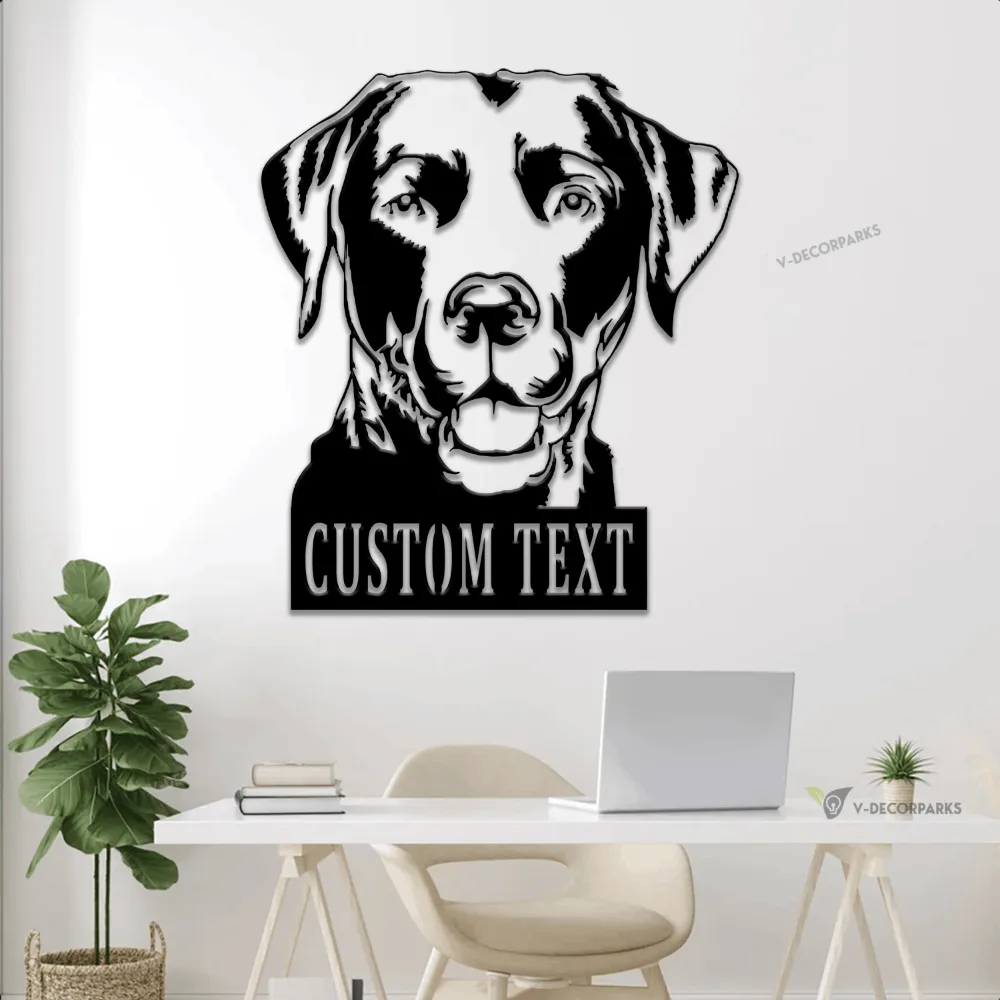 Metal Labrador Retriever Sign Led Lights , Labrador Retriever Sign, Metal Dog Sign, Dog Sign, Dog Decor, Gift For Dog Lover, Labrador Retriever Decor