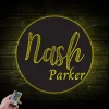 Metal Nursery Sign With Led Lights, Metal Custom Name Sign, Custom Baby Name Sign, Custom Nursery Decor, Name Sign For Newborn, Custom Nursery Sign