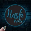 Metal Nursery Sign With Led Lights, Metal Custom Name Sign, Custom Baby Name Sign, Custom Nursery Decor, Name Sign For Newborn, Custom Nursery Sign